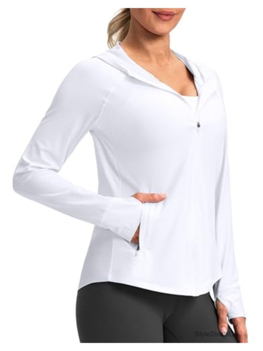 UPF 50+ Women's Sun Hoodie Jacket Long Sleeve Hiking Fishing Shirt